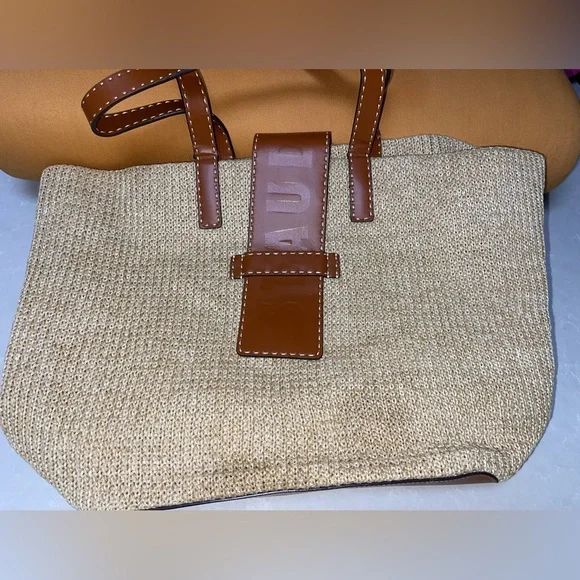 GUC STAUD Mercato Raffia Tote - Picture 4 of 12